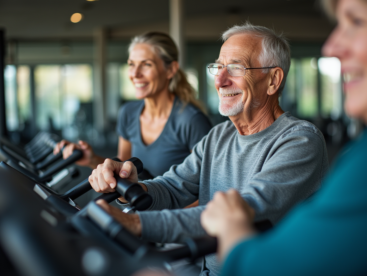 Активні люди займаються фітнесом